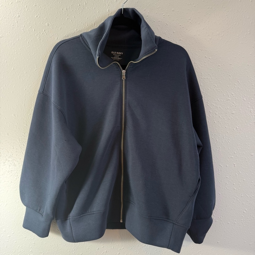 Old Navy Navy Blue Full-Zip Sweatshirt Hoodie